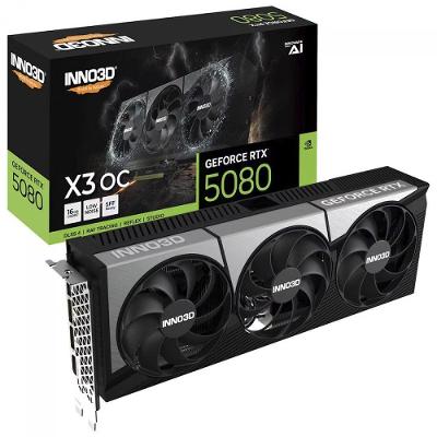 Gpu Inno3d Geforce Rtx 5080 X3 Oc 16gb 256-bit N50803-16d7x-17603930