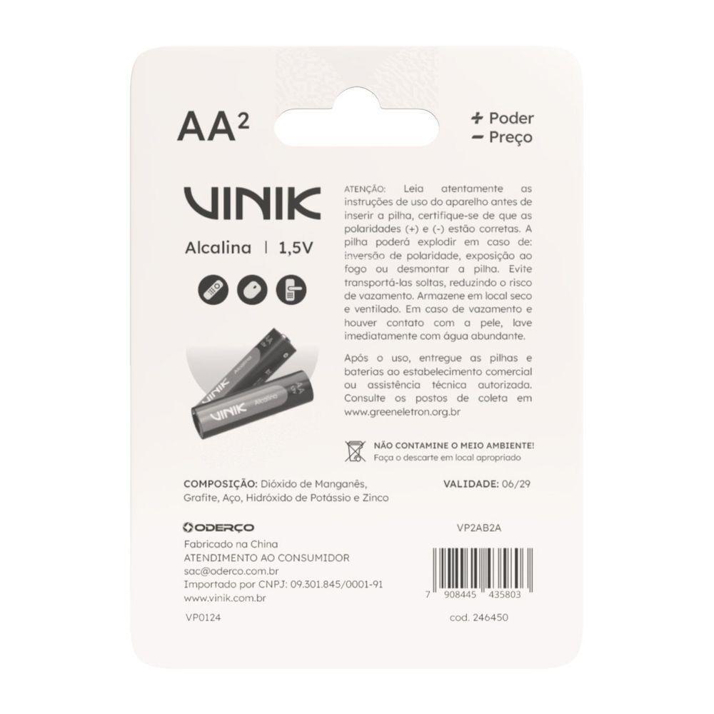 Pilha Alcalina Aa C-2 1.5v - Vp2ab2a - 3