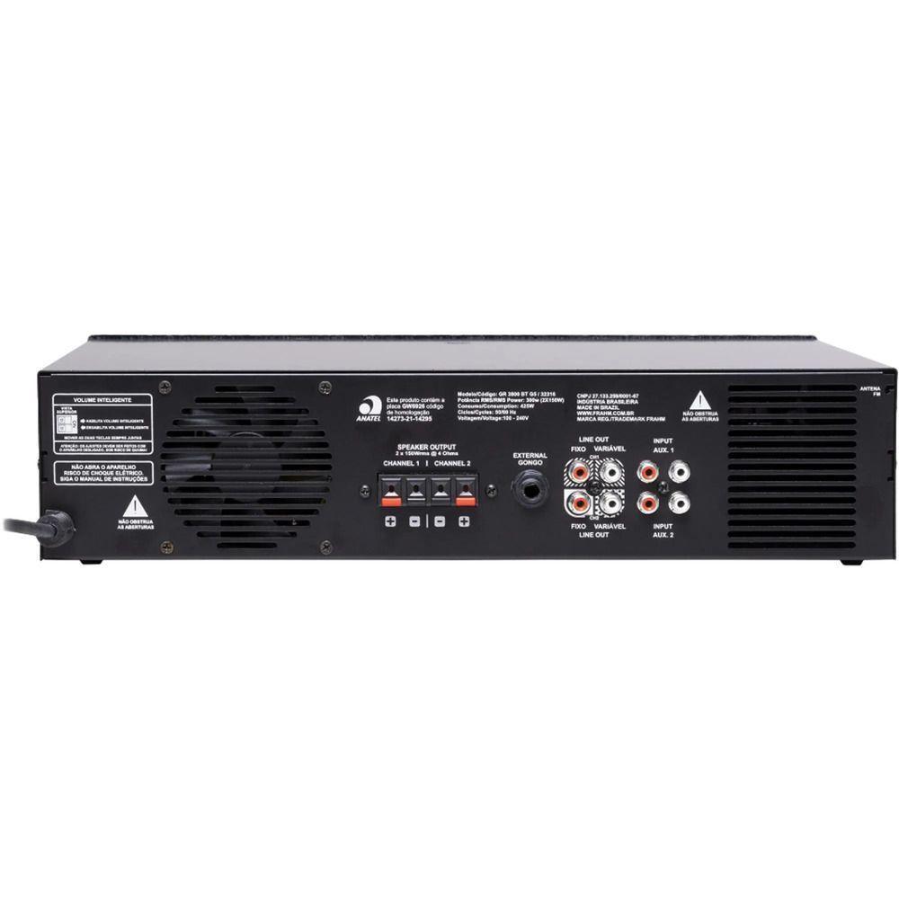 Amplificador Gr 3800 G5 Bluetooth 300w - 6