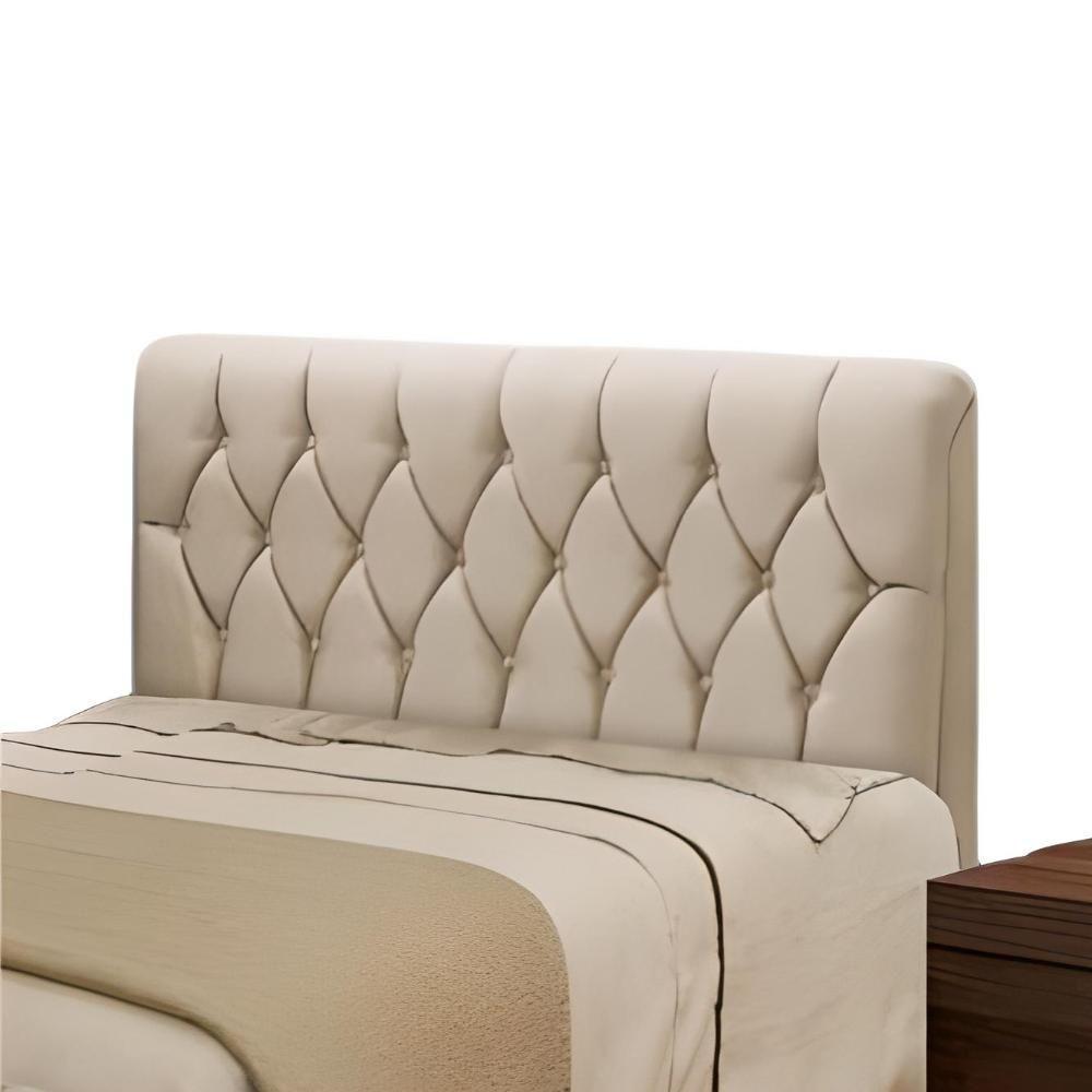 Cabeceira De Cama Istambul Casal/king 195cmx126cm Bege Bege - 3
