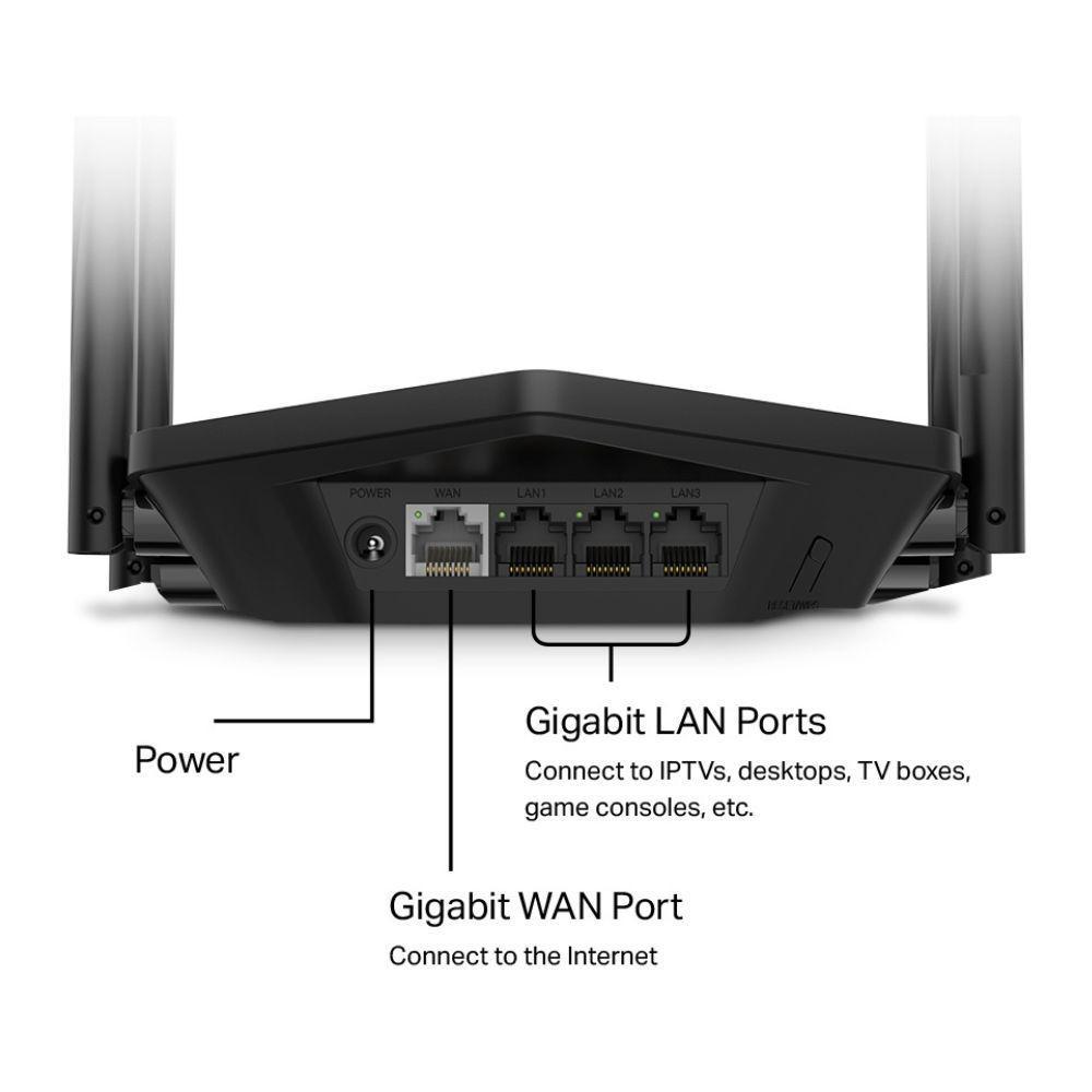 Roteador Wifi 6 Gigabit Tp-link Mr80x Ax3000 Dual Band Easymesh - 3