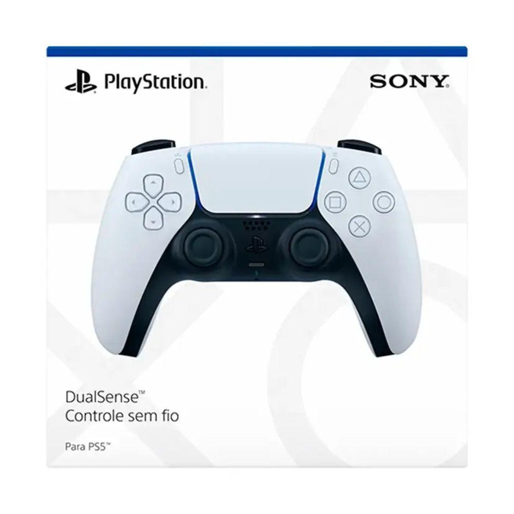 Controle Sony Dualsense Sem Fio Playstation 5 - So000121ps5 Preto-branco - 6