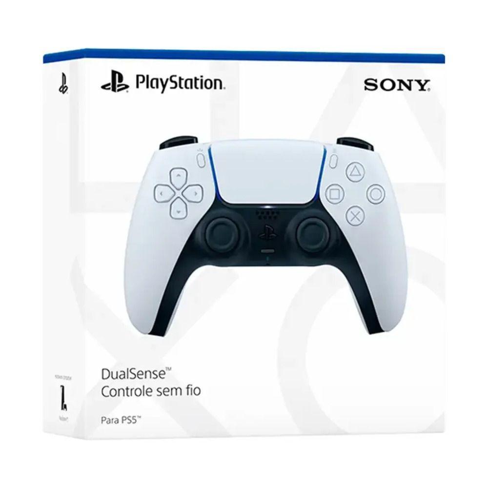 Controle Sony Dualsense Sem Fio Playstation 5 - So000121ps5 Preto-branco - 7