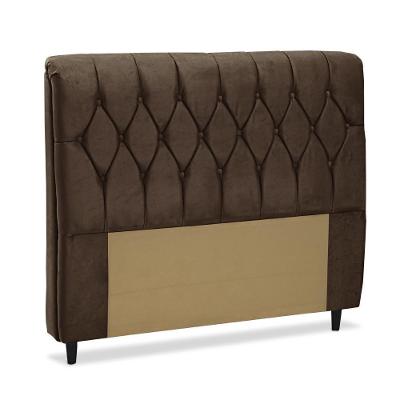 Cabeceira Para Cama Box King Istambul Dobuê 1.95m Chocolate Chocolate