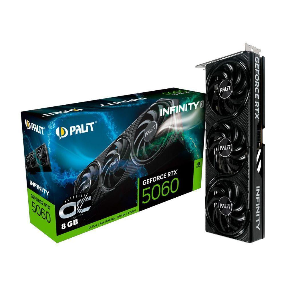 Placa De Video Palit Geforce Rtx 5060 8gb Oc 128bits Gddr7 Infinity 3 Ne75060t19p1-gb2063s - 1
