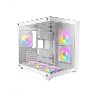 Gabinete Gamer Antec Cx800 Rgb Elite White_b Lateral De Vidro Temp Atx-micro-atx-itx 6 Fans 120