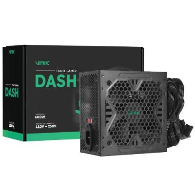 Fonte Gamer Vinik Dash 600w Preto - Vfg600wpv3