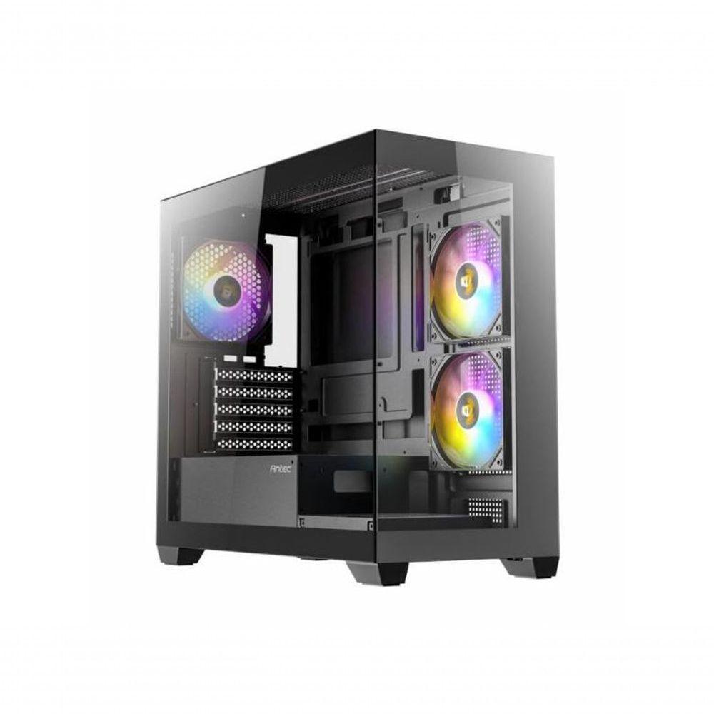 Gabinete Gamer Antec Cx300m Rgb Basic Lateral De Vidro Temp 4mm Micro-atx-itx Com 3 Fans Rgb 12 - 1