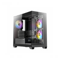 Gabinete Gamer Antec Cx300m Rgb Basic Lateral De Vidro Temp 4mm Micro-atx-itx Com 3 Fans Rgb 12 - 1