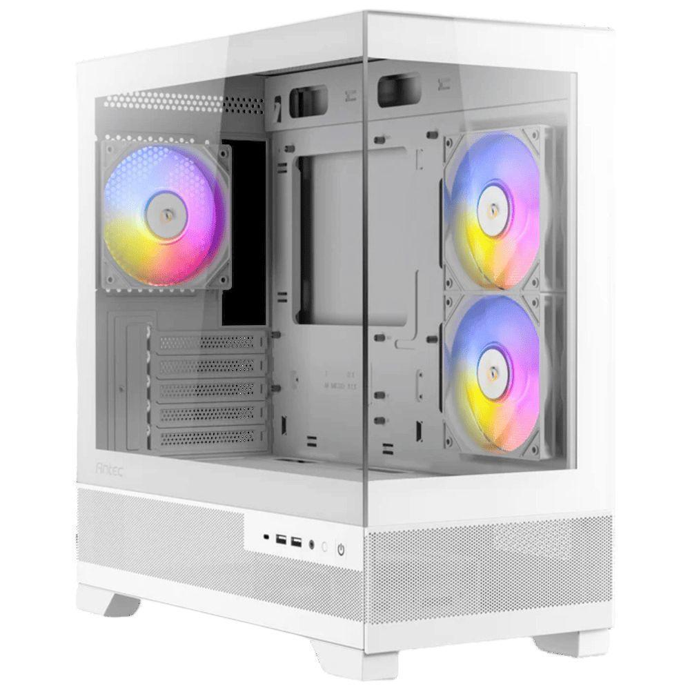 Gabinete Gamer Antec Cx500m Rgb White Lateral De Vidro Temp 4mm Micro-atx-itx Com 3 Fans Rgb 12 - 6