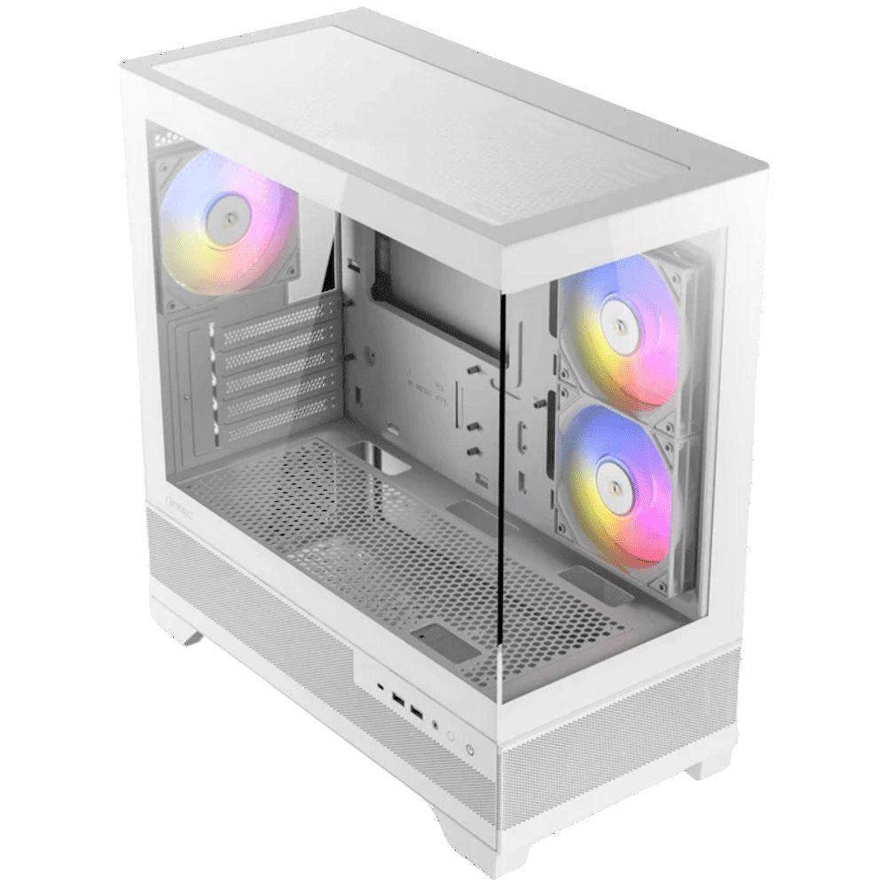 Gabinete Gamer Antec Cx500m Rgb White Lateral De Vidro Temp 4mm Micro-atx-itx Com 3 Fans Rgb 12 - 10