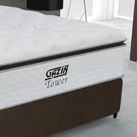 Box + Colchão De Molas Pocket Ensacadas Tower 1,38m Casal única - 3