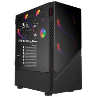 Gabinete Gamer Set Black Vulcan - Lateral Em Vidro - Pcyes - Gsbvpbr - 2