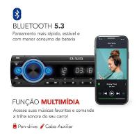 Auto Radio Aiwa Aws-ca-d-01100w Mp3, Usb E Bluetooth - 6