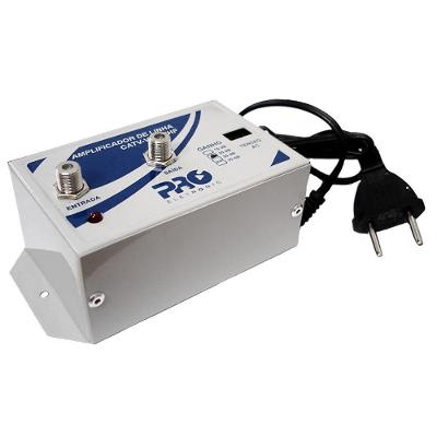 Amplificador De Linha Proeletronic Pqal-2500 25 Db Vhf- Uhf Bivolt