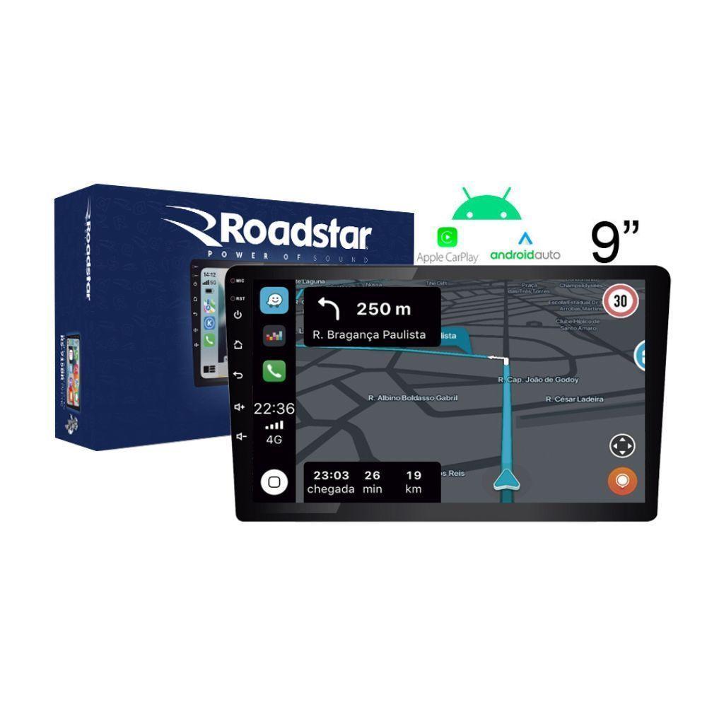 Multimidia Roadstar Android Com Carplay 9" - Rs915br - 2