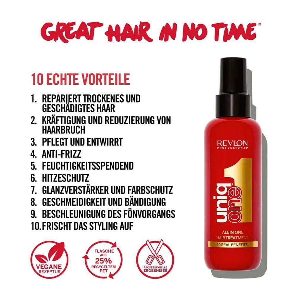 Kit Revlon Uniq One - Leave-in 150ml + Shampoo 230ml - 3