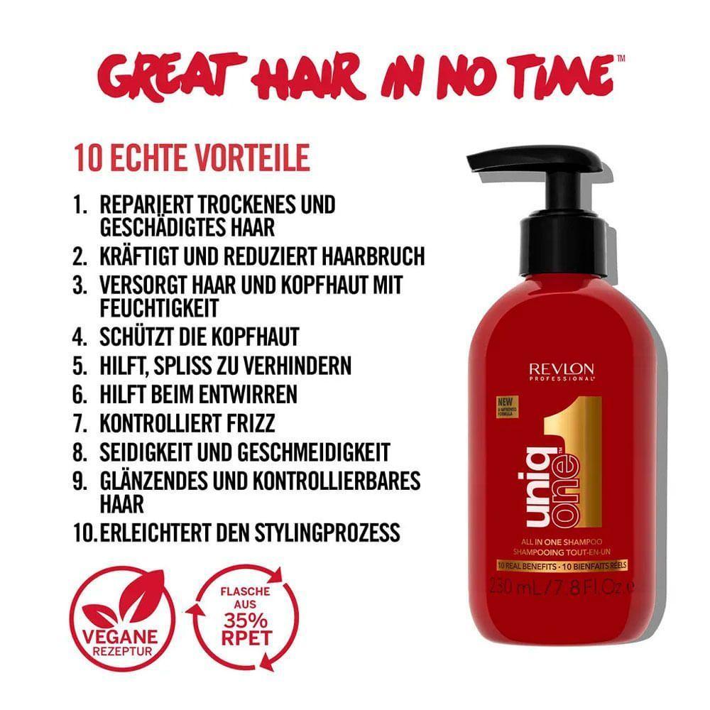 Kit Revlon Uniq One - Leave-in 150ml + Shampoo 230ml - 4