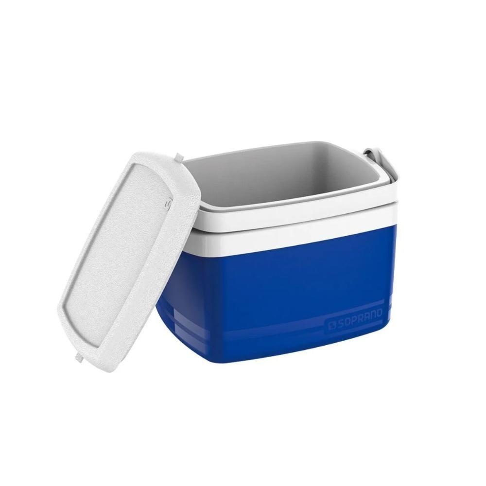 Caixa Termica Cooler 5 L Cores Bebidas Alça Soprano Azul - 3