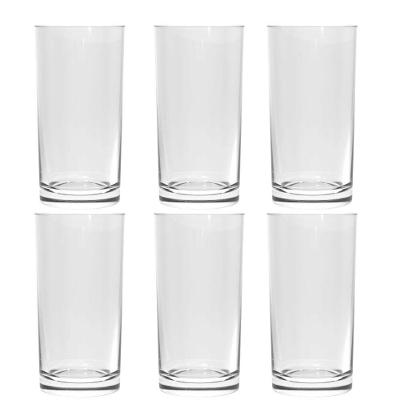 Conjunto De Copo De Vidro Manchester 300ml Transparente Com 6 Und - Élpis Móveis