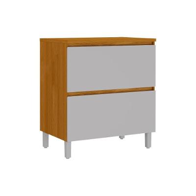 Balcão De Cozinha Itatiaia 80cm Em Madeira Mdf Cinamomo-fendi Lumina