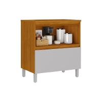 Balcão De Cozinha Itatiaia 80cm Em Madeira Mdf Cinamomo-fendi Lumina - 2