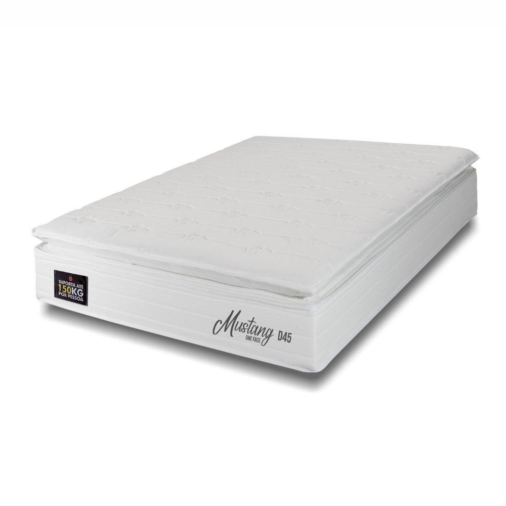 Colchao Solteiro Hellen Mustang One Face D45 0,88x1,88x0,30 Branco - 1