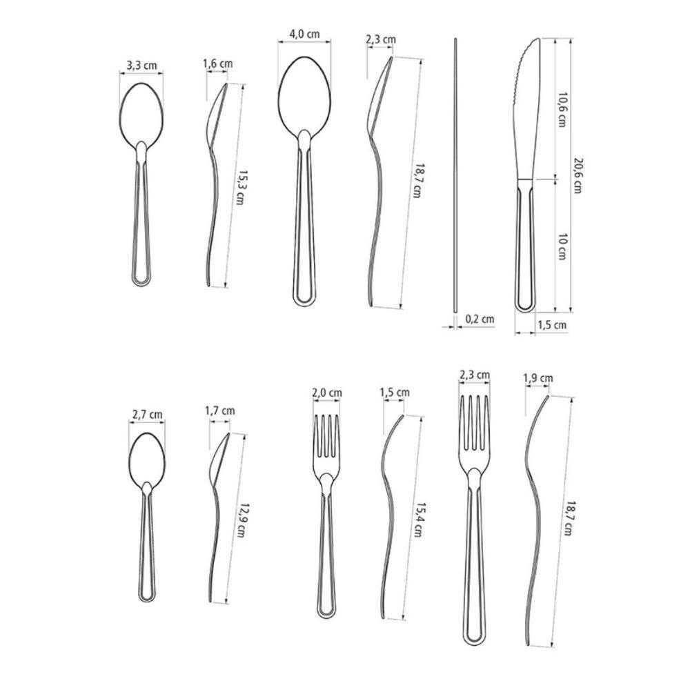 Faqueiro Buzios Aço Inox 72 Peças Tramontina - 3