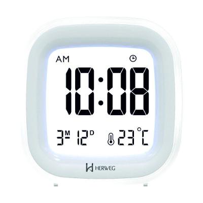 Despertador Digital Branco Herweg 2995 único