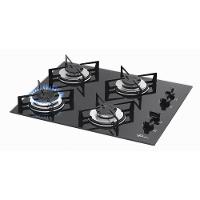 Cooktop Gás 4 Bocas Mesa Vidro Fischer Preto Bivolt - 1