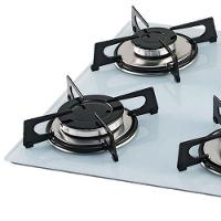 Cooktop Gás 4 Bocas Mesa Vidro Fischer Branco Bivolt - 8