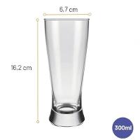 Jogo Copos Para Cerveja Lager Sm 300ml Nadir - 6 Peças - 2