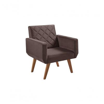 Poltrona 1 Lugar Anabelle Unidecor Marrom