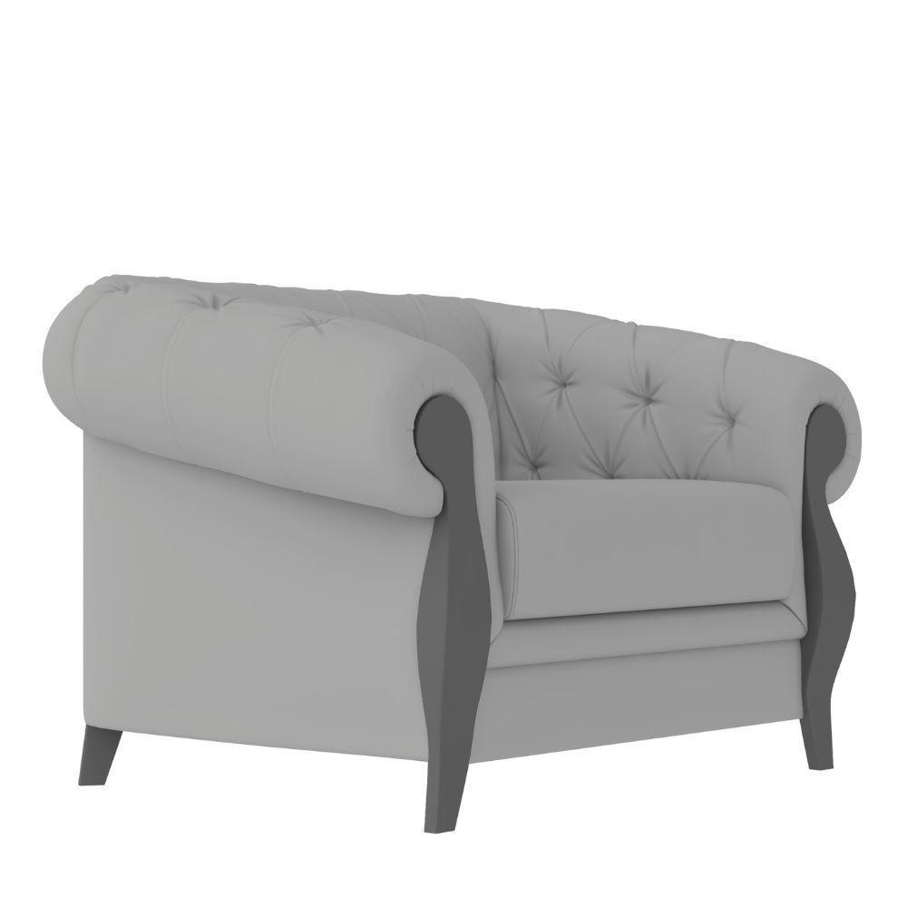 Poltrona Delacroix Com Pés Em Madeira Tingida - Élpis Móveis Verde - 4