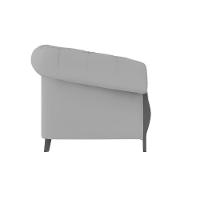 Poltrona Delacroix Com Pés Em Madeira Tingida - Élpis Móveis Azul - 6