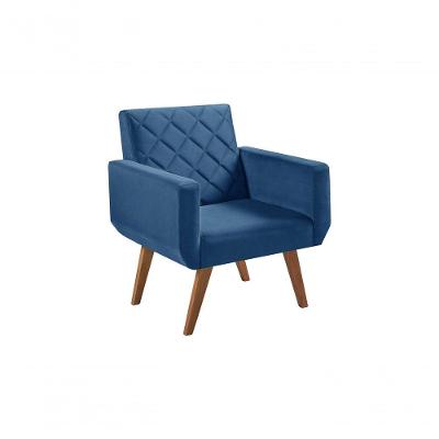Poltrona 1 Lugar Anabelle Unidecor Azul Bic
