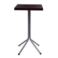 Mesa Quadrada Tramontina Sigma Alta 59x106 Cm Marrom Polipropileno E Base Em Aço Carbono - 1