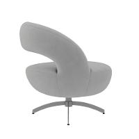 Poltrona Giostra Base Giratória Em Alumínio - Élpis Móveis Marrom - 6