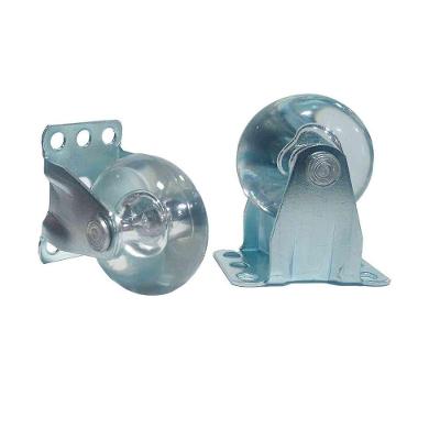 Rodizio Fixo 50mm Silicone Cristal 4 Peças - D'zainer