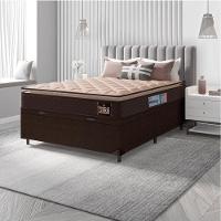 Cama Box Baú Casal Colchão Espuma D33 Pillow Millenium 138x188x60cm Marrom Suporta Até 120kg Marrom - 7