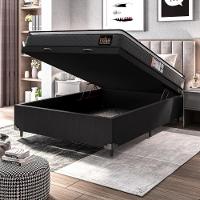 Cama Box Baú Casal Colchão Espuma D33 Pillow 138x188x60cm Cinza/preto Suporta Até 120kg Preto - 6