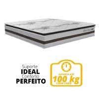 Cama Box Baú Casal 1,38m Colchão Molas Ensacadas 30cm Love Story 138x188x71cm única - 2