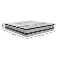 Cama Box Baú Casal 1,38m Colchão Molas Ensacadas 30cm Love Story 138x188x71cm única - 6