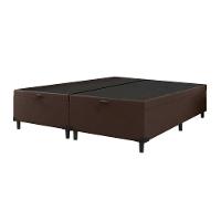 Cama Box Com Baú Queen 1,58m Com 41cm De Altura Prince Suede Marrom Marrom - 13