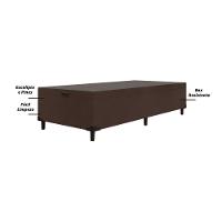 Cama Box Com Baú Com 41cm De Altura Prince Suede Marrom Marrom - 4