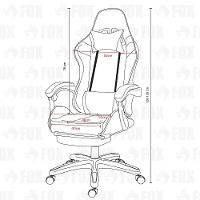 Cadeira Gamer Fox Racer Luna Com Apoio De Pés Ut-b200 Lilás - 7