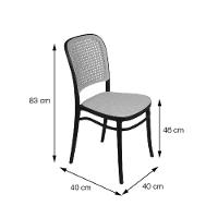 Cadeira Amis Em Polipropileno Branca Simulando Palha No Assento E Encosto Or Design - 5