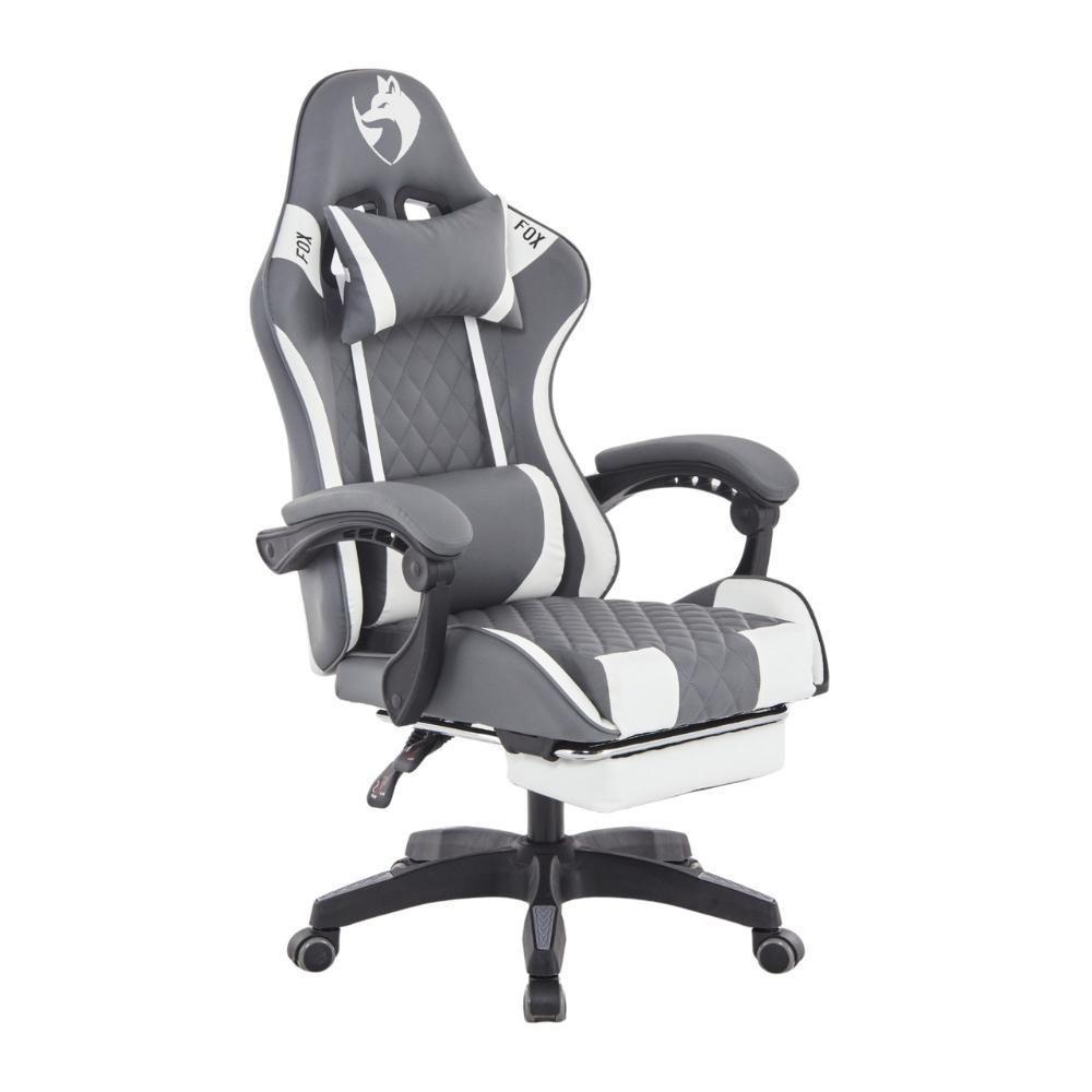 Cadeira Gamer Fox Racer Luna Com Apoio De Pés Ut-b200 Cinza - 3
