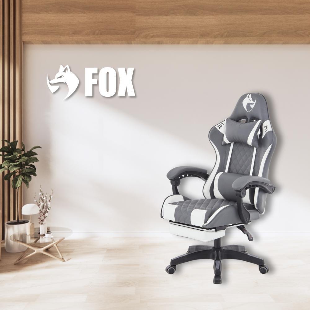 Cadeira Gamer Fox Racer Luna Com Apoio De Pés Ut-b200 Cinza - 9