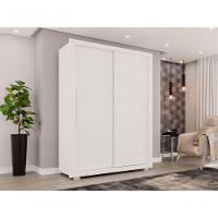 Guarda Roupa 2 Portas 2 Gavetas Panamá Salleto Branco - 8